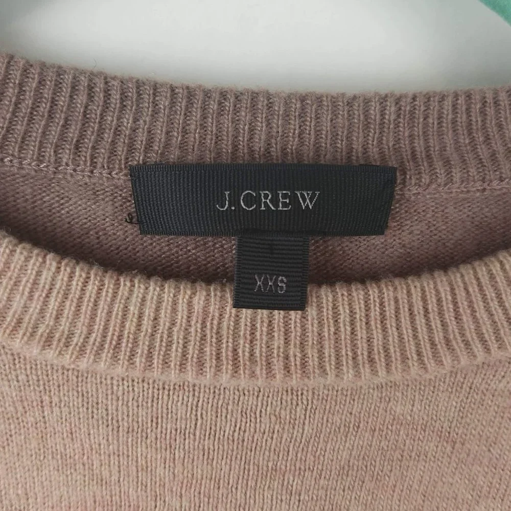 J. Crew Wool Blend Colorblock Oversized Tunic Sweater sz XXS Flawed